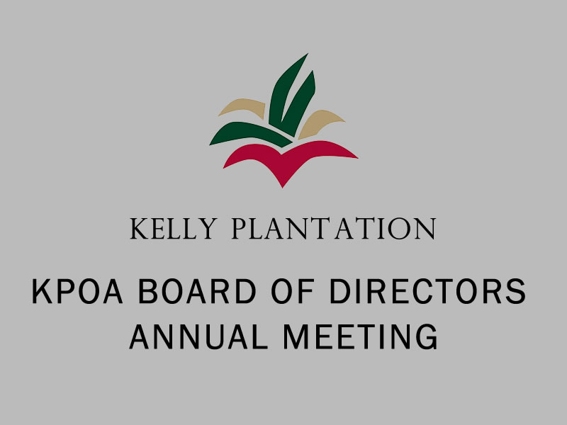 KPOA BOD Annual Meeting